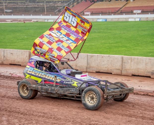 Craven Herald: The winning car in Northampton for the European Championship final, Frankie Wainman Jnr’s 515.